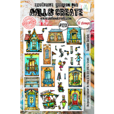 AALL &amp; Create Szilikonbélyegző A5 - Sundae Socials - Stamp Set (1 db) bélyegző