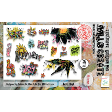 AALL & Create Szilikonbélyegző A6 - Love Blast - Stamp Set (1 db) bélyegző