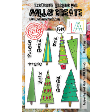 AALL & Create Szilikonbélyegző A6 - Peace Trees - Stamp Set (1 db) bélyegző