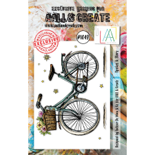 AALL &amp; Create Szilikonbélyegző A7 - Spokes &amp; Stars - Stamp Set (1 db) bélyegző