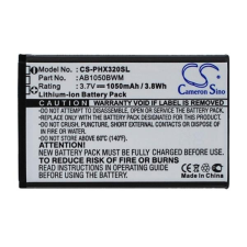 AB1050BWM Akkumulátor 1050 mAh mobiltelefon akkumulátor