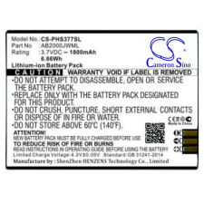 AB1600EWML Telefon akkumulátor 1500 mAh mobiltelefon akkumulátor