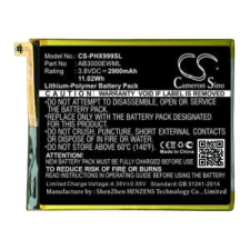  AB3000EWML Telefon akkumulátor 2900 mAh mobiltelefon akkumulátor
