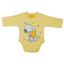 Ab R Hosszú ujjú pamut body - Sárga - Snoopy (68) kombidressz, body