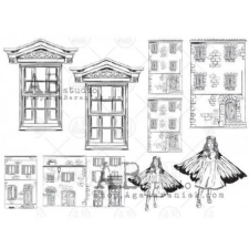 AB Studio Chipboard set ID-216 (1 csomag) dekorációs kellék