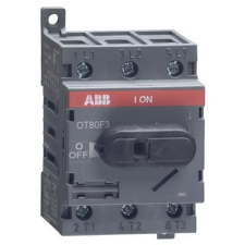 ABB Ltd. ABB OT80F3 Szakaszolókapcsoló, 3P, 80A, 400V mellső működtetésű 1SCA105798R1001 villanyszerelés