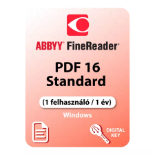 Abbyy FineReader PDF 16 Standard (1 felhasználó / 1 év) (Elektronikus licenc) irodai és számlázóprogram