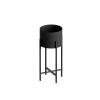 Aberto Design GED-026, Mono black fém virágtartó állvány, fekete