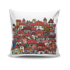 Aberto Design Stílusos 43x43 cm-es párnahuzat, pamut-poliészter keverék, mosható