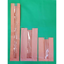 Ablakos éltalpas papírzacskó (bagettes), 100 + 50 x 610 mm 100 db/csomag papírárú, csomagoló és tárolóeszköz