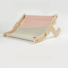 Ablakra, fiókra felszerelhető macskaágy - Pink/Szürke szállítóbox, fekhely macskáknak