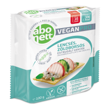 Abonett VeganPro extrudált kenyér lencsés-zöldborsós 100 g reform élelmiszer