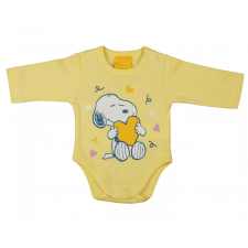ABR Hosszú ujjú pamut body - Sárga - Snoopy (62) kombidressz, body