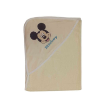 ABR Kapucnis frottír törölköző Mickey egér mintával 70x90cm - Bézs babatörülköző, kifogó