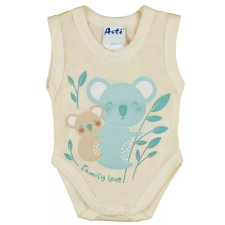 ABR Ujjatlan pamut body - Bézs - Koala (74) kombidressz, body