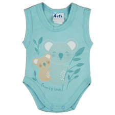 ABR Ujjatlan pamut body - Türkiz - Koala (62) kombidressz, body