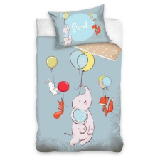 Ábránd Elefánt lufival ágyneműhuzat (100x135 + 40x60 cm) babaágynemű, babapléd