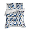 Ábránd Kék virágos kétszemélyes ágyneműhuzat (200x220+2 db 70x80 cm)