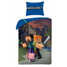 Ábránd Minecraft ágyneműhuzat, Steve és Alex (100% pamut) lakástextília