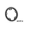Absolute Black CX OVAL első lánckerék 38T, 5x110 mm, 1x10-12s, narrow-wide, alumínium, fekete