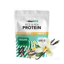 AbsoRice AbsoRICE protein - vegán fehérjepor (500 g, Vanília) vitamin és táplálékkiegészítő
