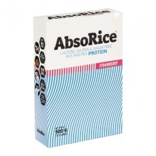 AbsoRice Fehérje italpor Strawberry 500 g vitamin és táplálékkiegészítő