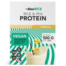 AbsoRice - Vanília ízű vegán fehérjepor - 500 g gyógyhatású készítmény