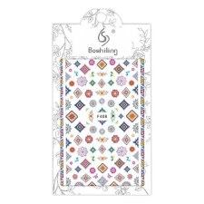  Abstract öntapadó matrica F408 körömdíszítő