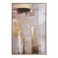  Absztrakt dekoratív festmény, Félkövér, 62,6x4,3x92,6 cm grafika, keretezett kép