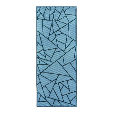 Absztrakt mintás kétoldalú kültéri szőnyeg, 120 x 60 cm lakástextília