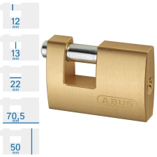 Abus 722/70 KA egységkulcsos lakat lakat