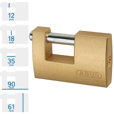 Abus 722/90 KA egységkulcsos lakat lakat