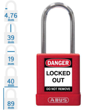 Abus 74BS/40 LOTO munkavédelmi kizáró lakat - Piros - 775697 lakat
