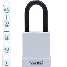 Abus 76/40 LOTO munkavédelmi kizáró lakat - Fehér - 847745 lakat