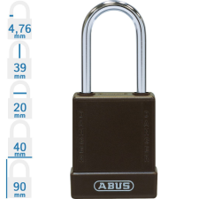 Abus 76BS/40 LOTO munkavédelmi kizáró lakat - Barna - 847905 lakat