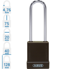 Abus 76BS/40HB75 KA - Egységkulcsos lakat (Több lakat azonos kulccsal) - Barna lakat