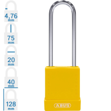 Abus 76IB/40HB75 LOTO munkavédelmi kizáró lakat - Sárga - 848520 lakat