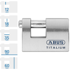 Abus 98TI/90 KA egységkulcsos lakat lakat