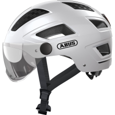 Abus kerékpáros városi sisak Hyban 2.0 ACE, ABS, beépített átlátszó szemüveggel, polar white, L (56-61 cm) kerékpáros sisak