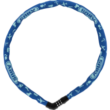 Abus láncos lakat jelkóddal Steel-O-Chain Symbols 4804C/75, kék kerékpáros kerékpár és kerékpáros felszerelés