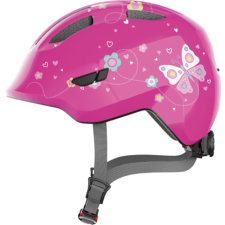 Abus Smiley 3.0 gyerek sisak - pink butterfly (50-55 cm) kerékpáros sisak