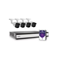 Abus TVVR33842T 8 csatornás Hibrid Megfigyelőrendszer szett (1x Rögzítő / 4x Analóg Bullet kamera / 1TB HDD) megfigyelő kamera