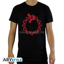 Abysse Corp. The Seven Deadly Sins "Emblems" fekete férfi póló, XXL méret (ABYTEX449XXL) férfi póló