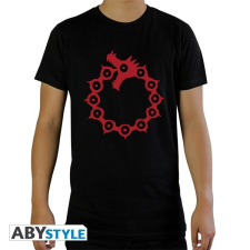 Abysse Corp. The Seven Deadly Sins &quot;Emblems&quot; fekete férfi póló, XL méret férfi póló