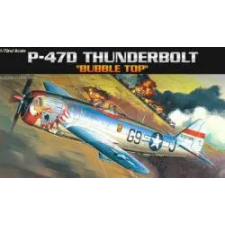Academy P-47D Thunderbolt Bubble Top 1: 72 (12491) makett