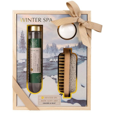 ACCENTRA Winter Spa fadobozban, körömkefével és habkővel, 60 ml kozmetikai ajándékcsomag