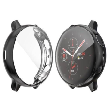 ACCMOBILE SAMSUNG Galaxy Watch Active2 40mm, Okosóra szilikon védőtok, előlapvédős, Fekete okosóra kellék