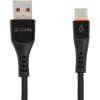 Accura ACC2284 USB-A apa - USB-C apa 2.0 Adat és töltőkábel - Fekete (1m) (ACC2284)