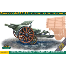  ACE Italian 105/28 field cannon with trailer 1:72 (ACE72595) makett