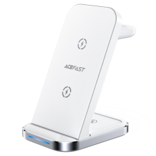AceFast 3 az 1-ben vezeték nélküli töltő telefonhoz, fejhallgatóhoz, okosórához fehér (E15) mobiltelefon kellék